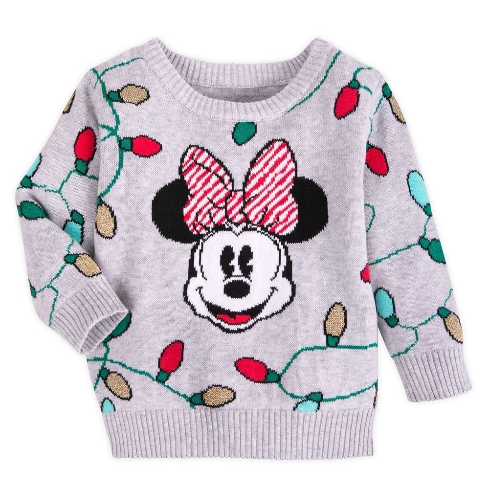 Disney Store Minnie Mouse Christmas Holida Sweater Baby Girl Size 3-6 months
